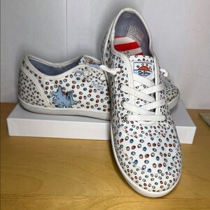 BOBS from Skechers White Sneakers with Colorful Dots